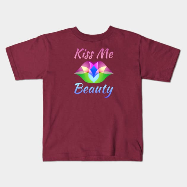 Kiss me Beauty Kids T-Shirt by Toogoo